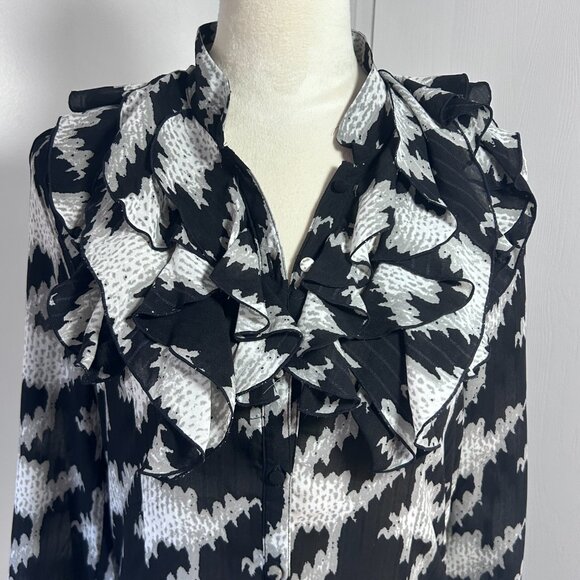 Go International Ruffled Lightweight Blouse - Picture 2 of 6